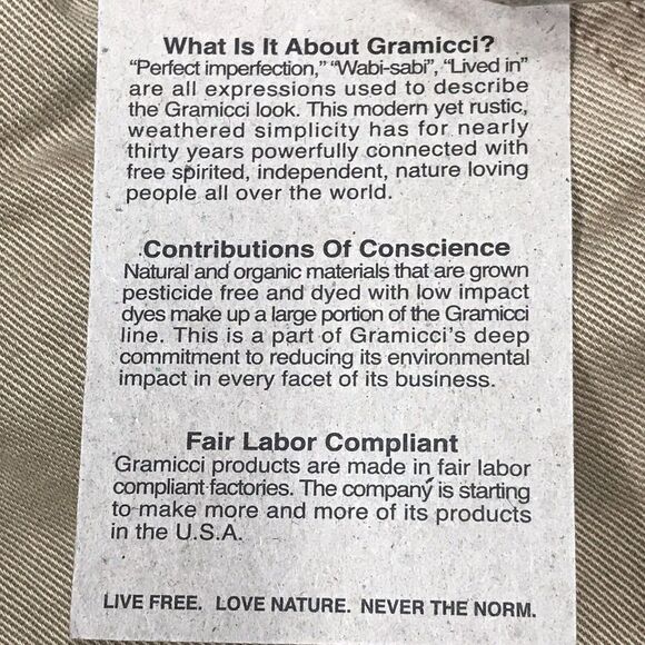 NWT GRAMICCI Vintage G Jogger Pant Men L (32x32) Khaki Tan Drawstring Hike Climb - Picture 10 of 16